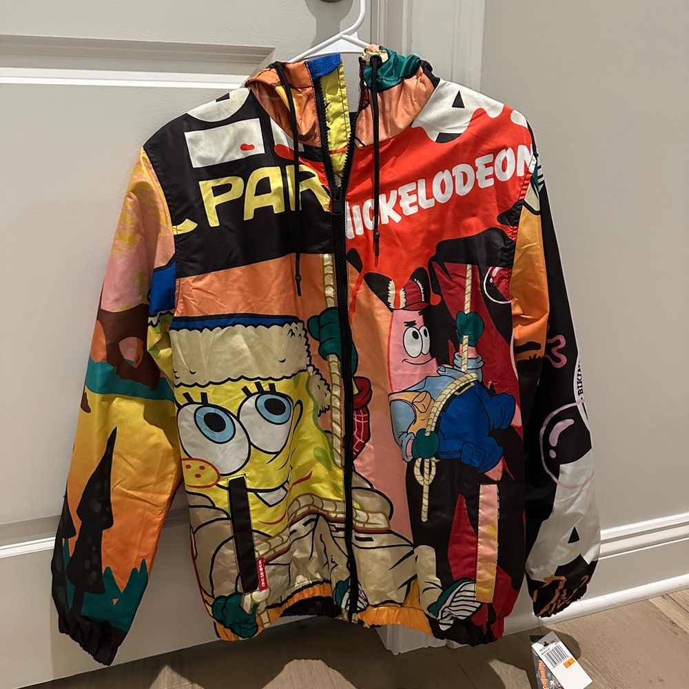 Members Only X Nickelodeon SpongeBob Patrick Windbreaker NWT